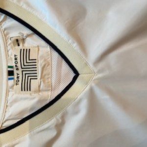 Tory Sport V Neck Windshirt in Snow White – Size M - NWT